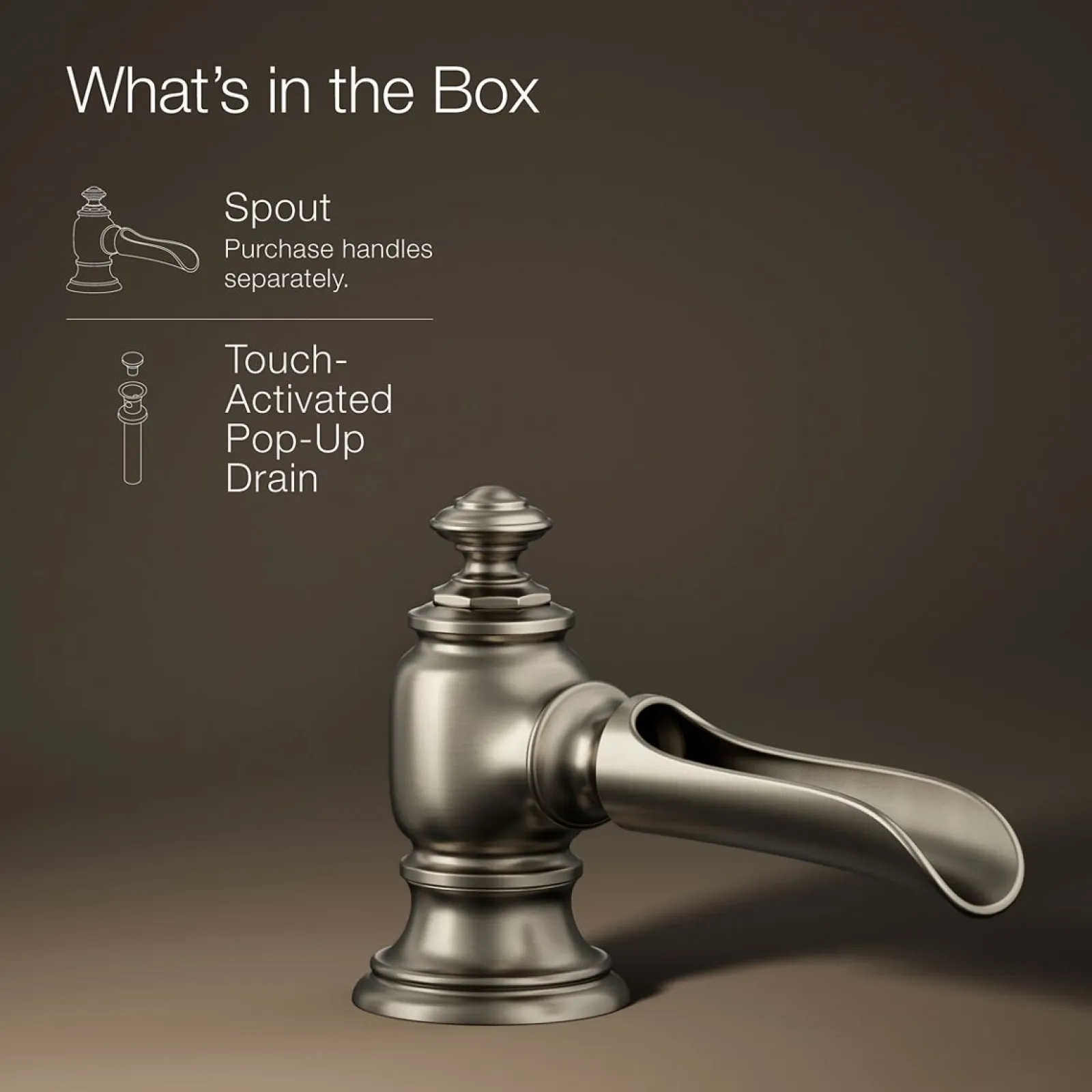 Bathroom sink faucet spout with Flume design, 1.2 gpm^Kohler Best