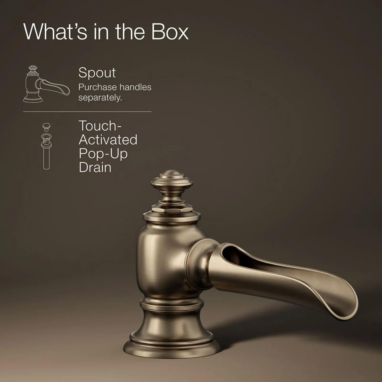 Bathroom sink faucet spout with Flume design, 1.2 gpm^Kohler Best