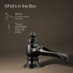 Bathroom sink faucet spout with Flume design, 1.2 gpm^Kohler Best