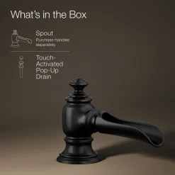 Bathroom sink faucet spout with Flume design, 1.2 gpm^Kohler Best