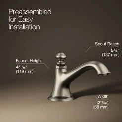 Bathroom sink faucet spout with Bell design, 1.2 gpm^Kohler New