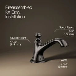 Bathroom sink faucet spout with Bell design, 1.2 gpm^Kohler New