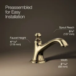 Bathroom sink faucet spout with Bell design, 1.2 gpm^Kohler New