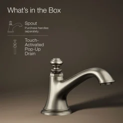 Bathroom sink faucet spout with Bell design, 1.2 gpm^Kohler New
