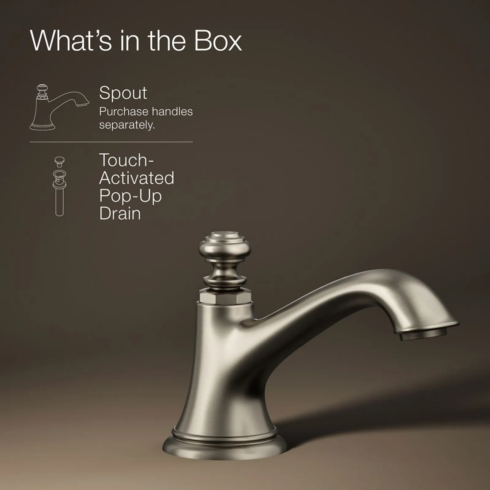 Bathroom sink faucet spout with Bell design, 1.2 gpm^Kohler New