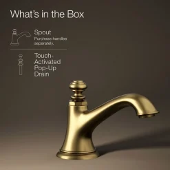 Bathroom sink faucet spout with Bell design, 1.2 gpm^Kohler New