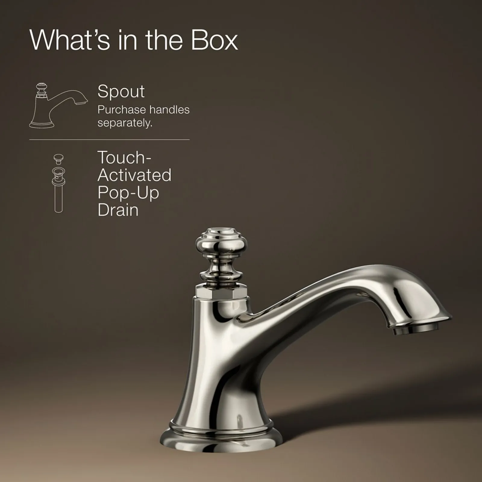 Bathroom sink faucet spout with Bell design, 1.2 gpm^Kohler New