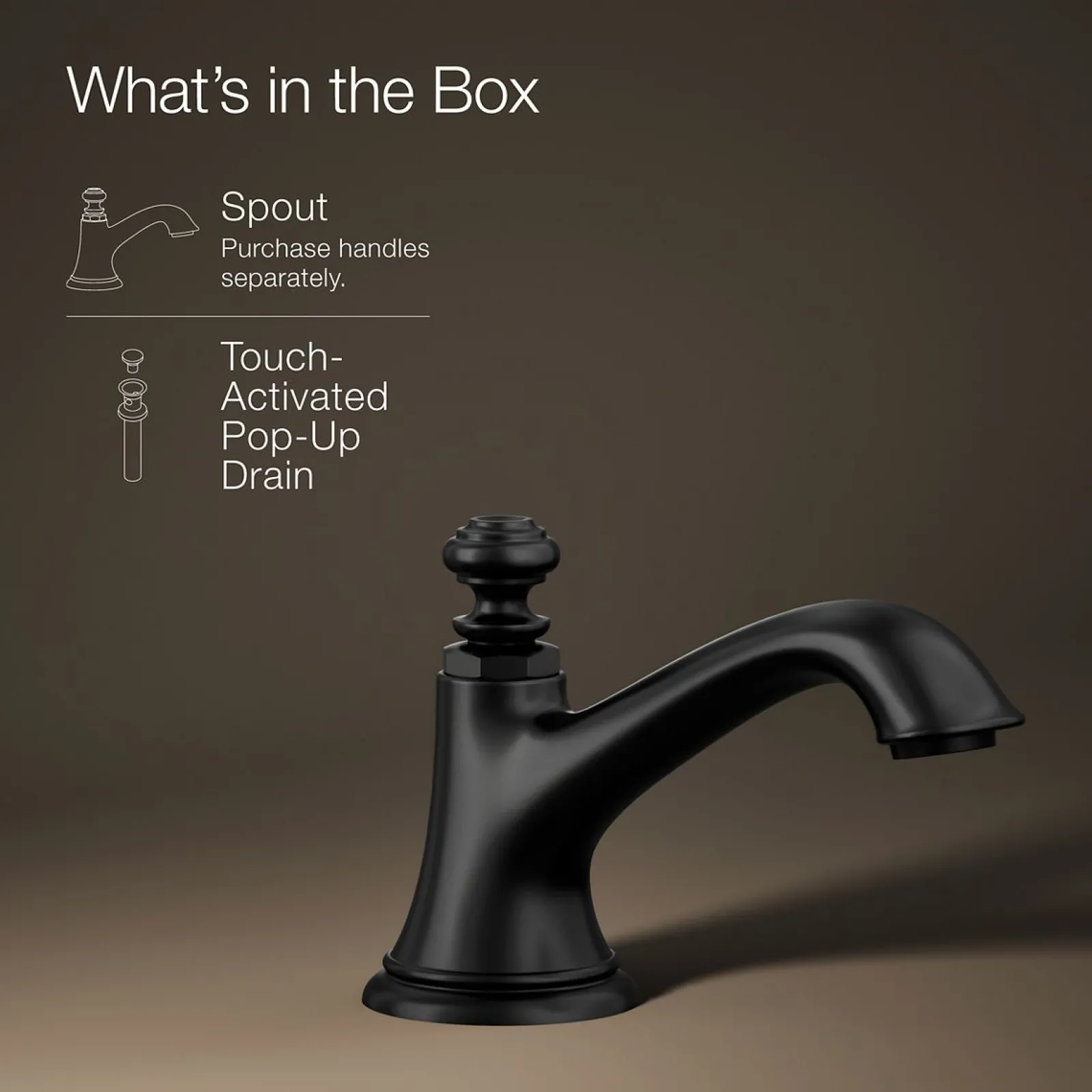 Bathroom sink faucet spout with Bell design, 1.2 gpm^Kohler New