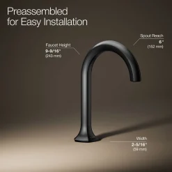 Bathroom sink faucet spout with Cane design, 1.2 gpm^Kohler Clearance