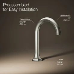 Bathroom sink faucet spout with Cane design, 1.2 gpm^Kohler Clearance