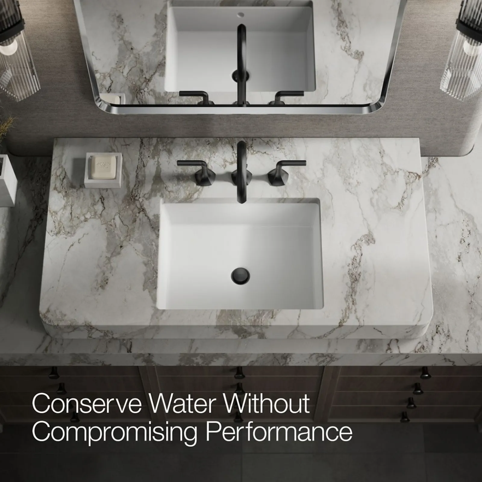 Bathroom sink faucet spout with Cane design, 1.2 gpm^Kohler Clearance