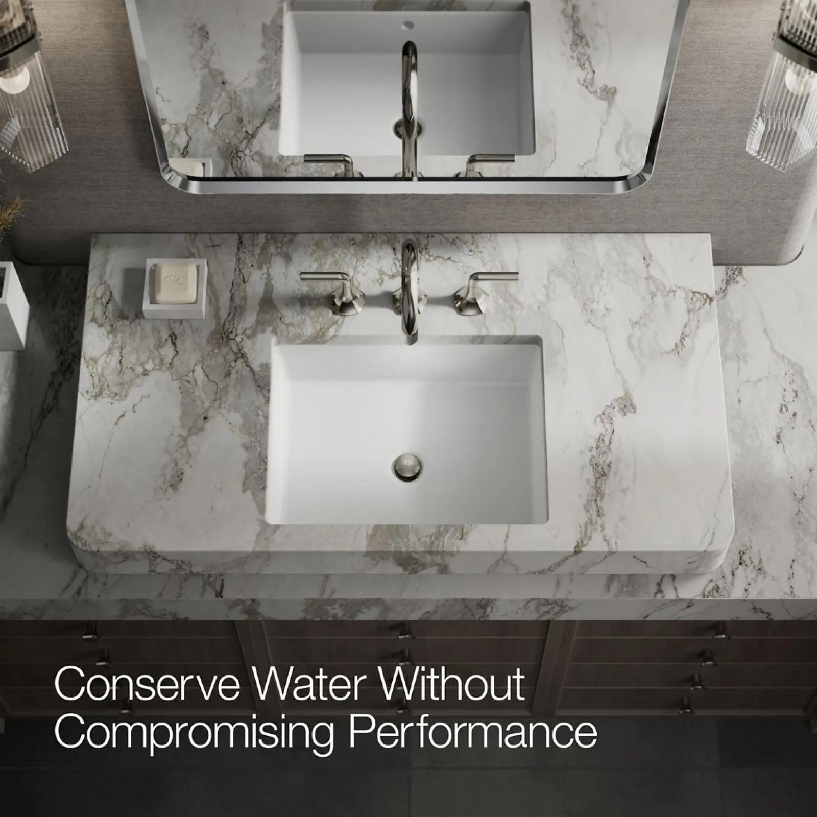 Bathroom sink faucet spout with Cane design, 1.2 gpm^Kohler Clearance