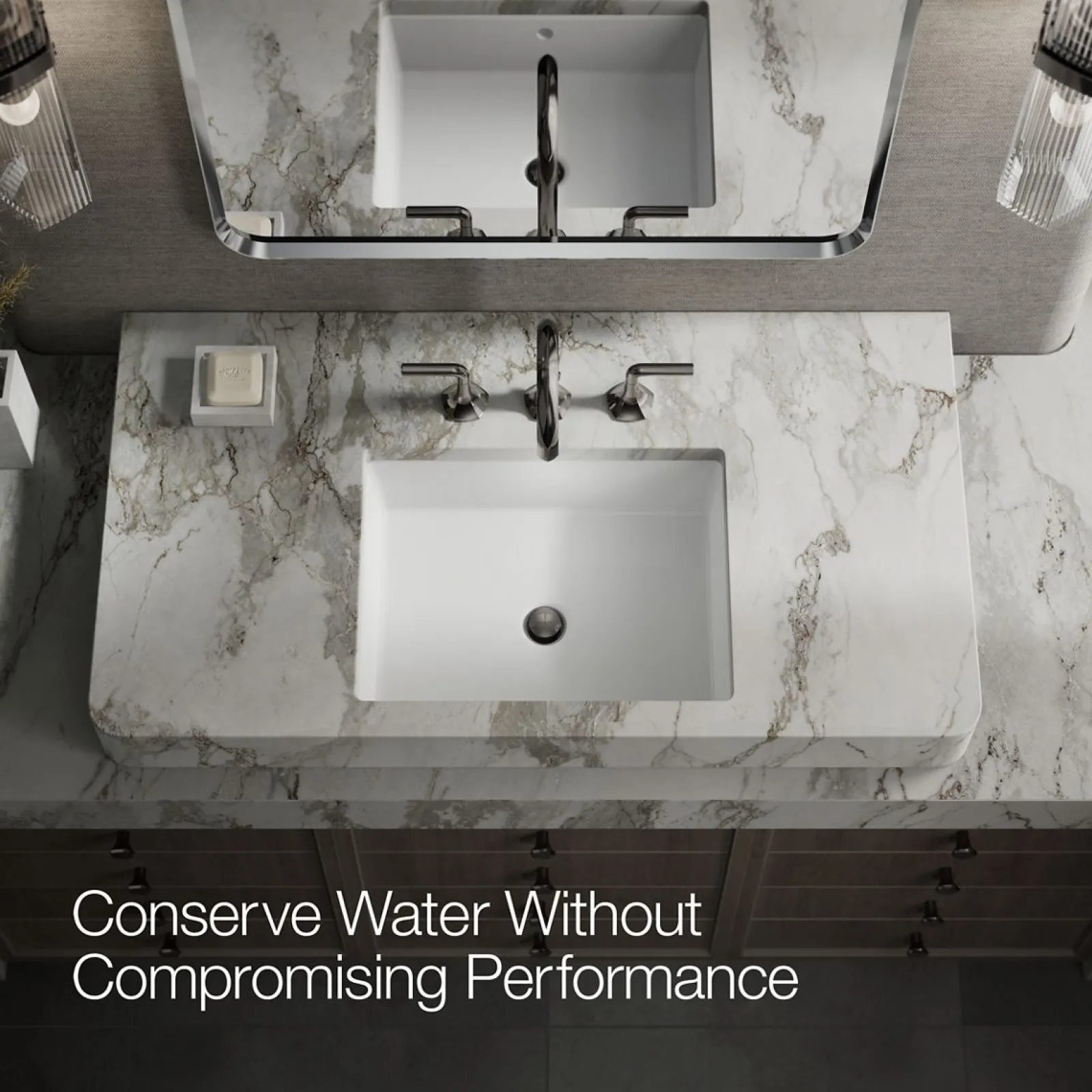 Bathroom sink faucet spout with Cane design, 1.2 gpm^Kohler Clearance