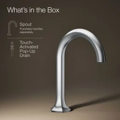 Bathroom sink faucet spout with Cane design, 1.2 gpm^Kohler Clearance