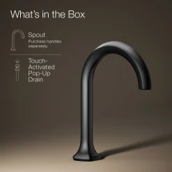 Bathroom sink faucet spout with Cane design, 1.2 gpm^Kohler Clearance