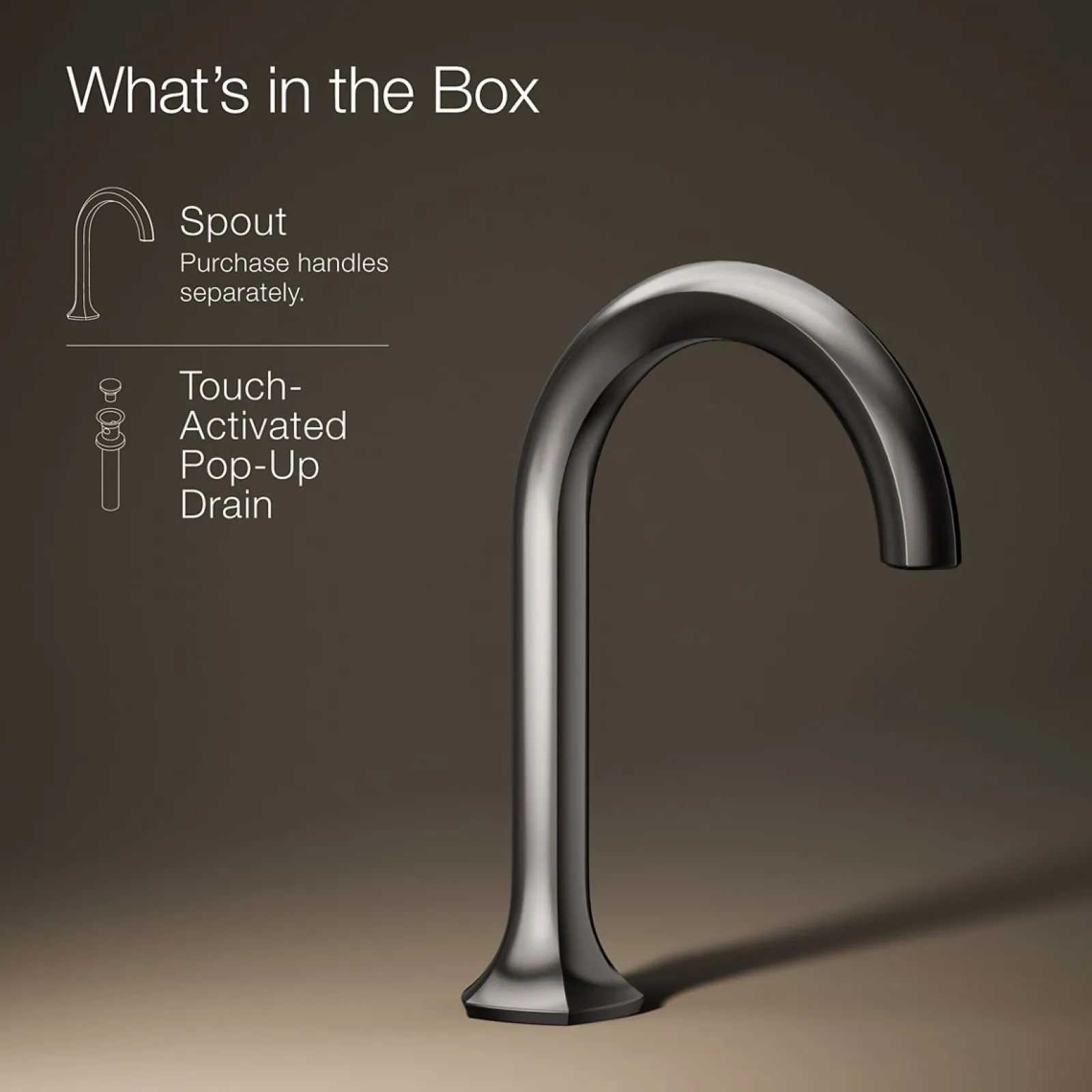 Bathroom sink faucet spout with Cane design, 1.2 gpm^Kohler Clearance