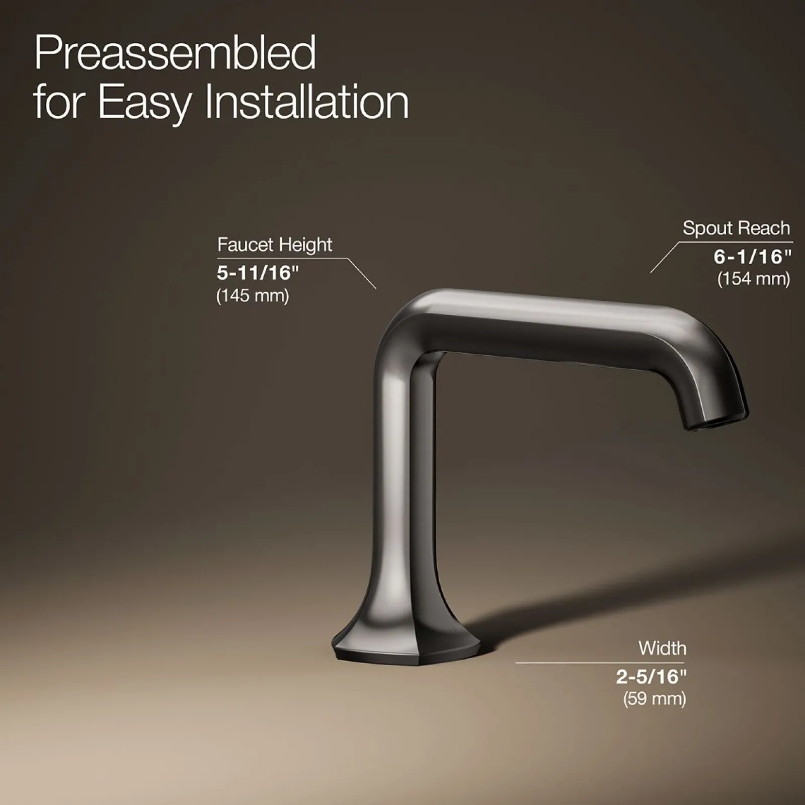 Bathroom sink faucet spout with Straight design, 1.2 gpm^Kohler Discount