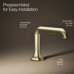 Bathroom sink faucet spout with Straight design, 1.2 gpm^Kohler Discount