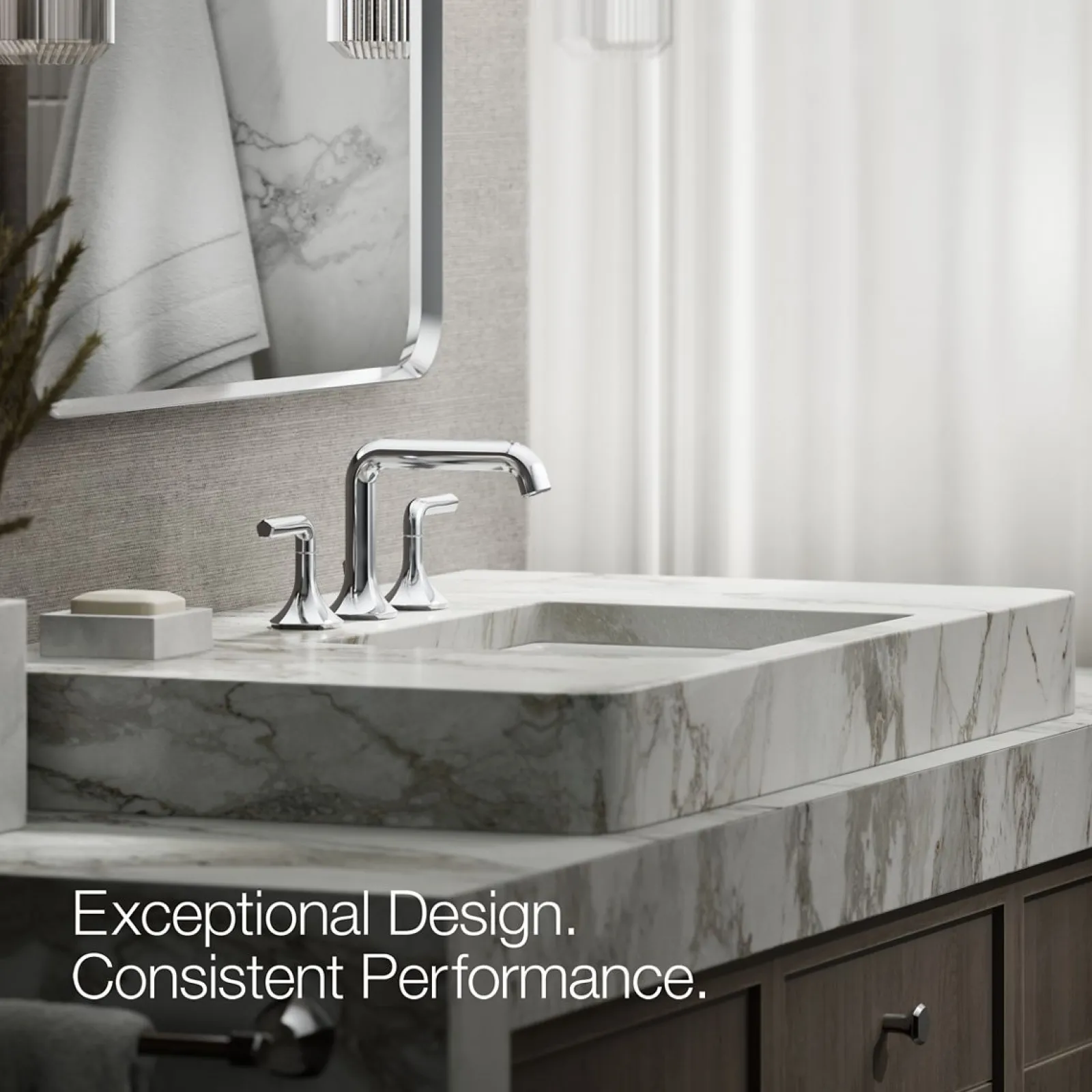 Bathroom sink faucet spout with Straight design, 1.2 gpm^Kohler Discount