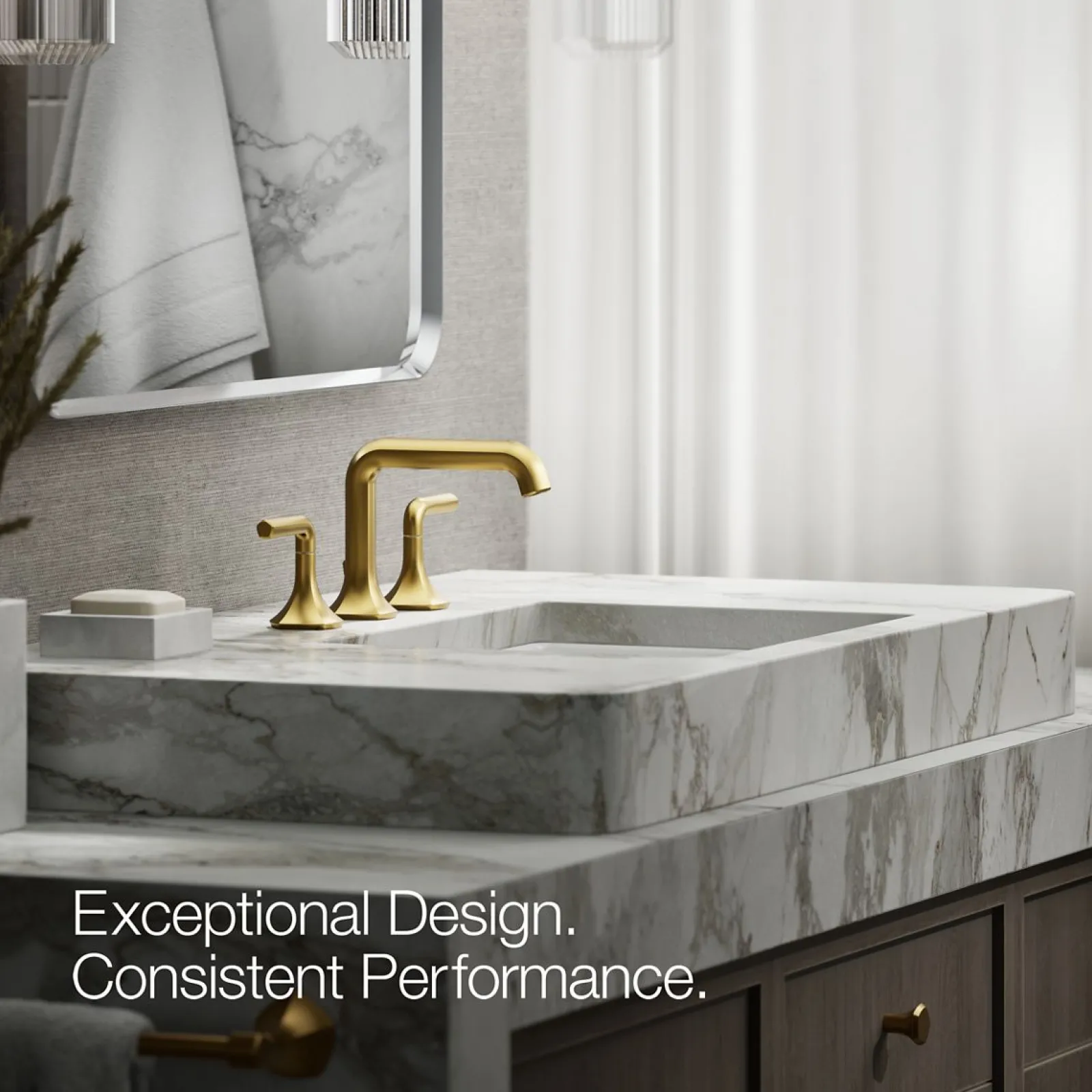 Bathroom sink faucet spout with Straight design, 1.2 gpm^Kohler Discount
