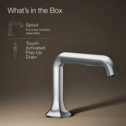 Bathroom sink faucet spout with Straight design, 1.2 gpm^Kohler Discount