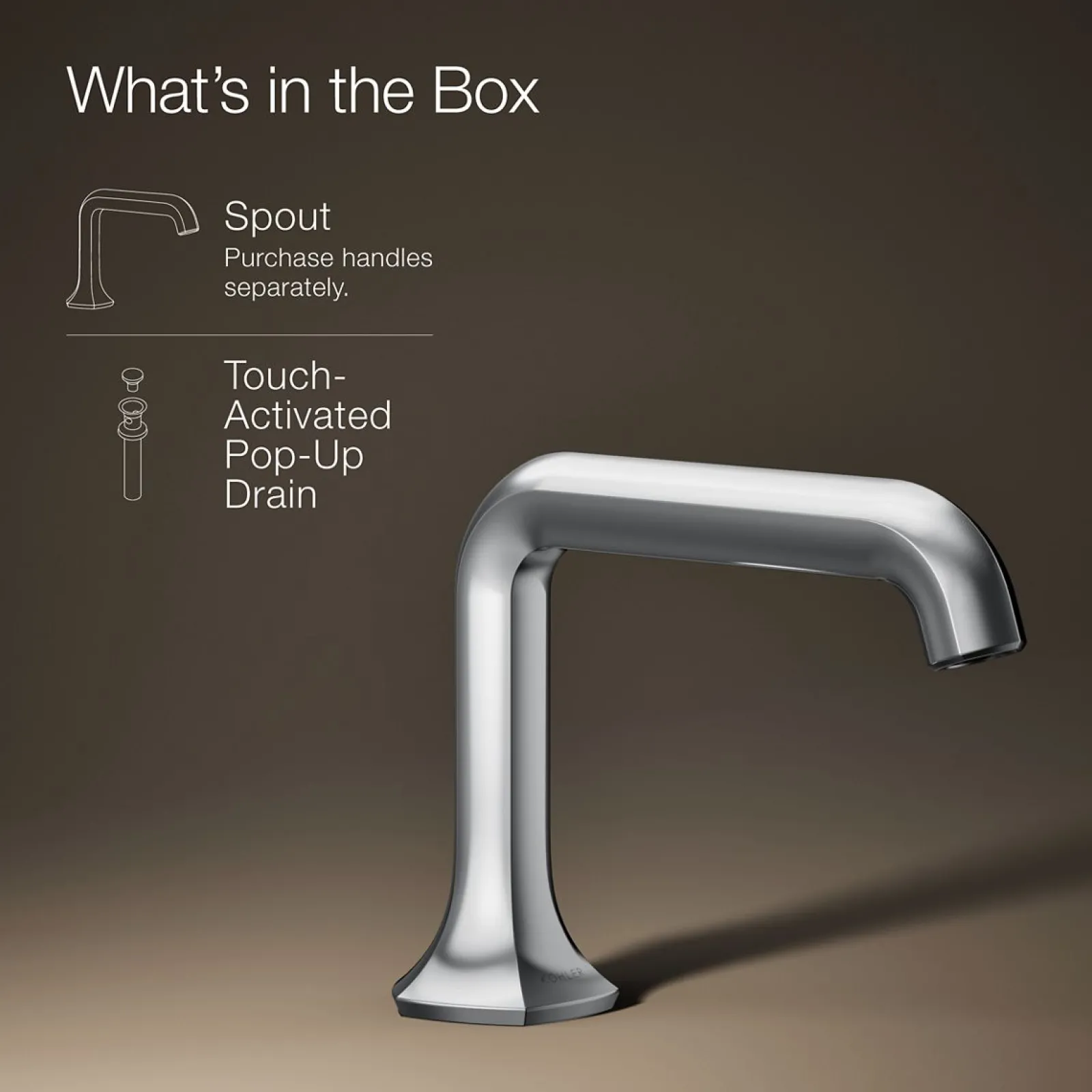 Bathroom sink faucet spout with Straight design, 1.2 gpm^Kohler Discount