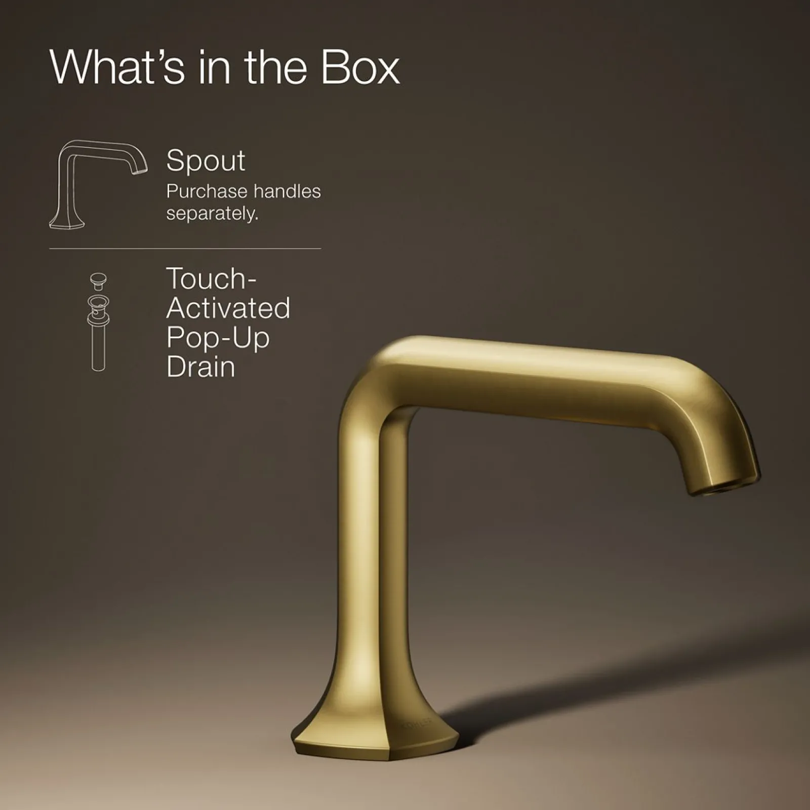 Bathroom sink faucet spout with Straight design, 1.2 gpm^Kohler Discount