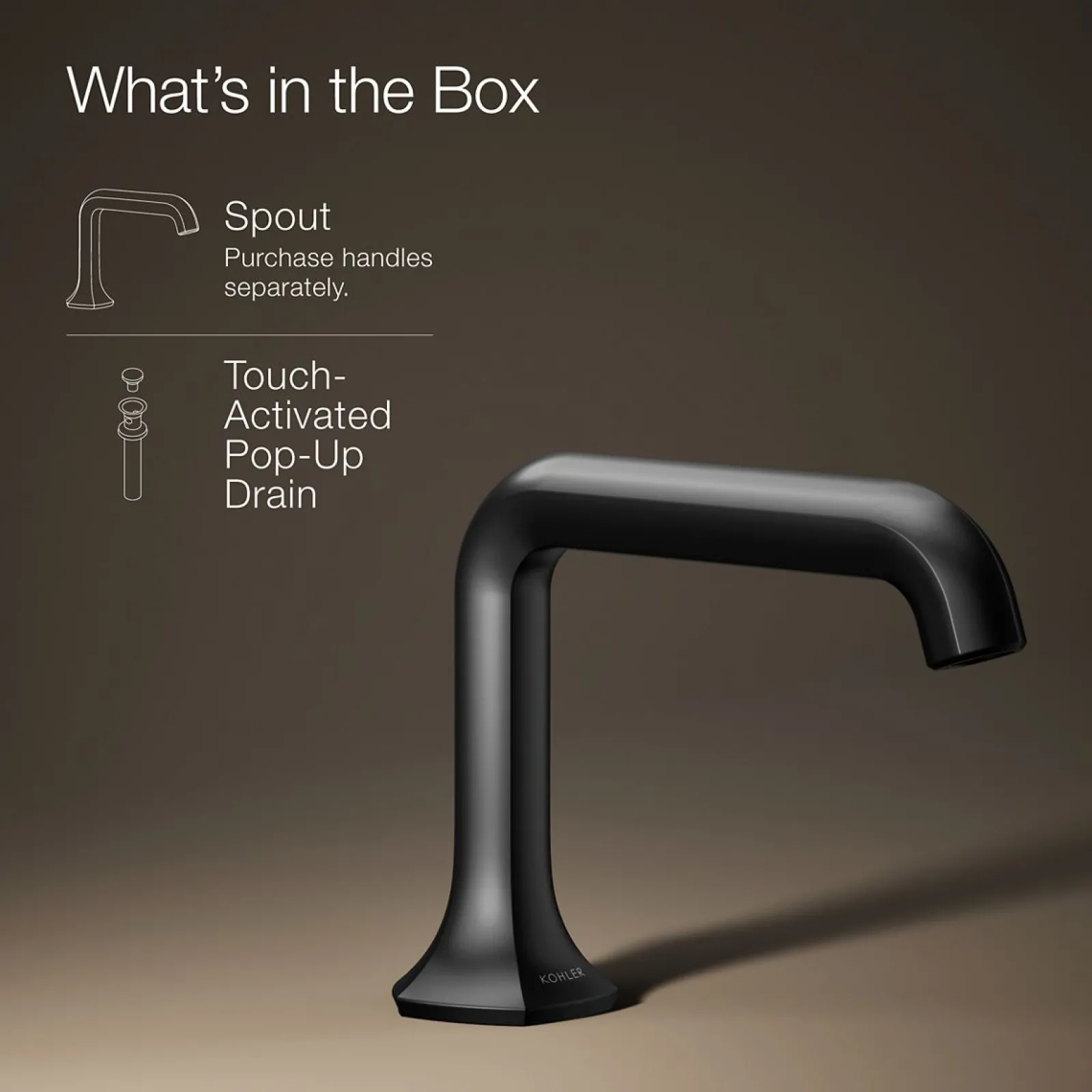 Bathroom sink faucet spout with Straight design, 1.2 gpm^Kohler Discount