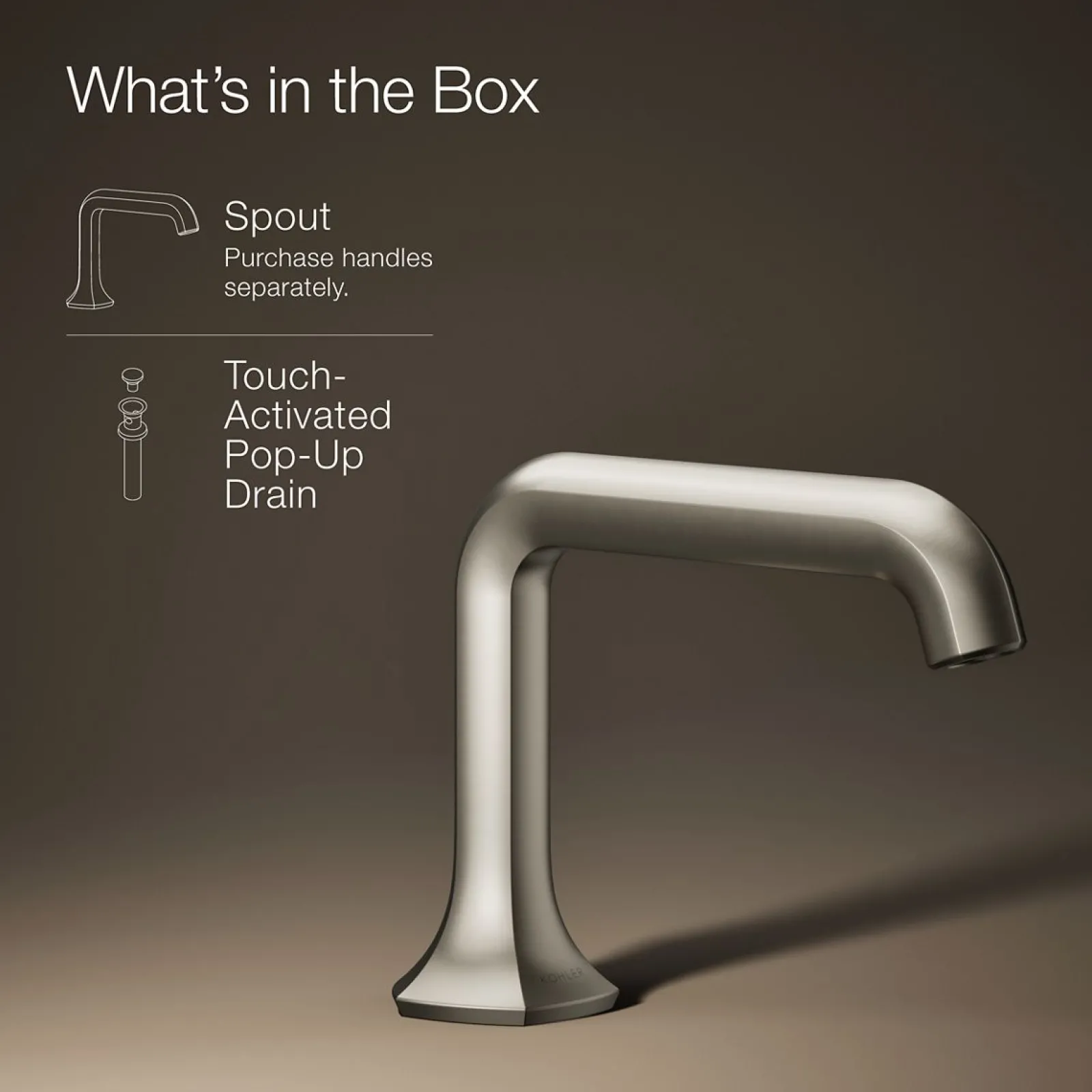 Bathroom sink faucet spout with Straight design, 1.2 gpm^Kohler Discount