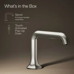 Bathroom sink faucet spout with Straight design, 1.2 gpm^Kohler Discount