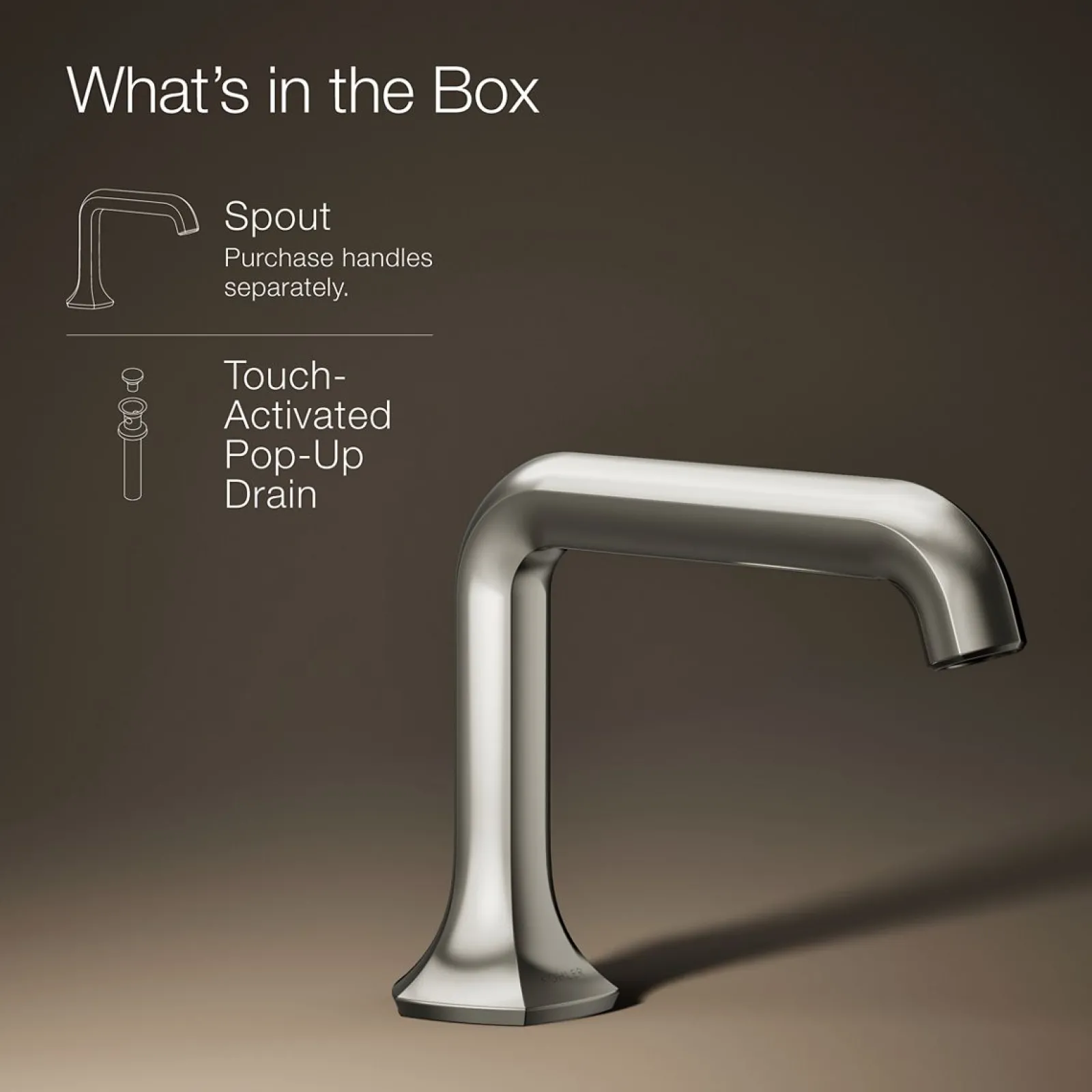 Bathroom sink faucet spout with Straight design, 1.2 gpm^Kohler Discount