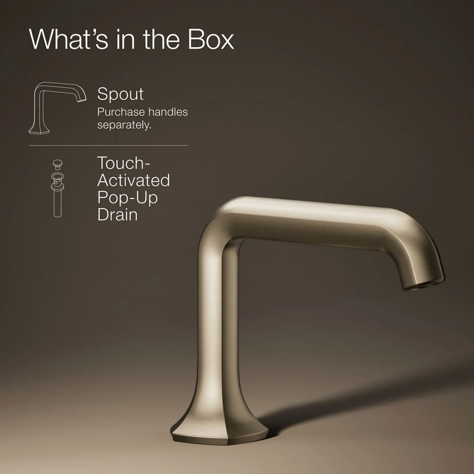 Bathroom sink faucet spout with Straight design, 1.2 gpm^Kohler Discount
