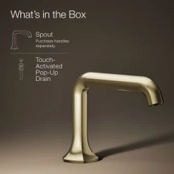 Bathroom sink faucet spout with Straight design, 1.2 gpm^Kohler Discount