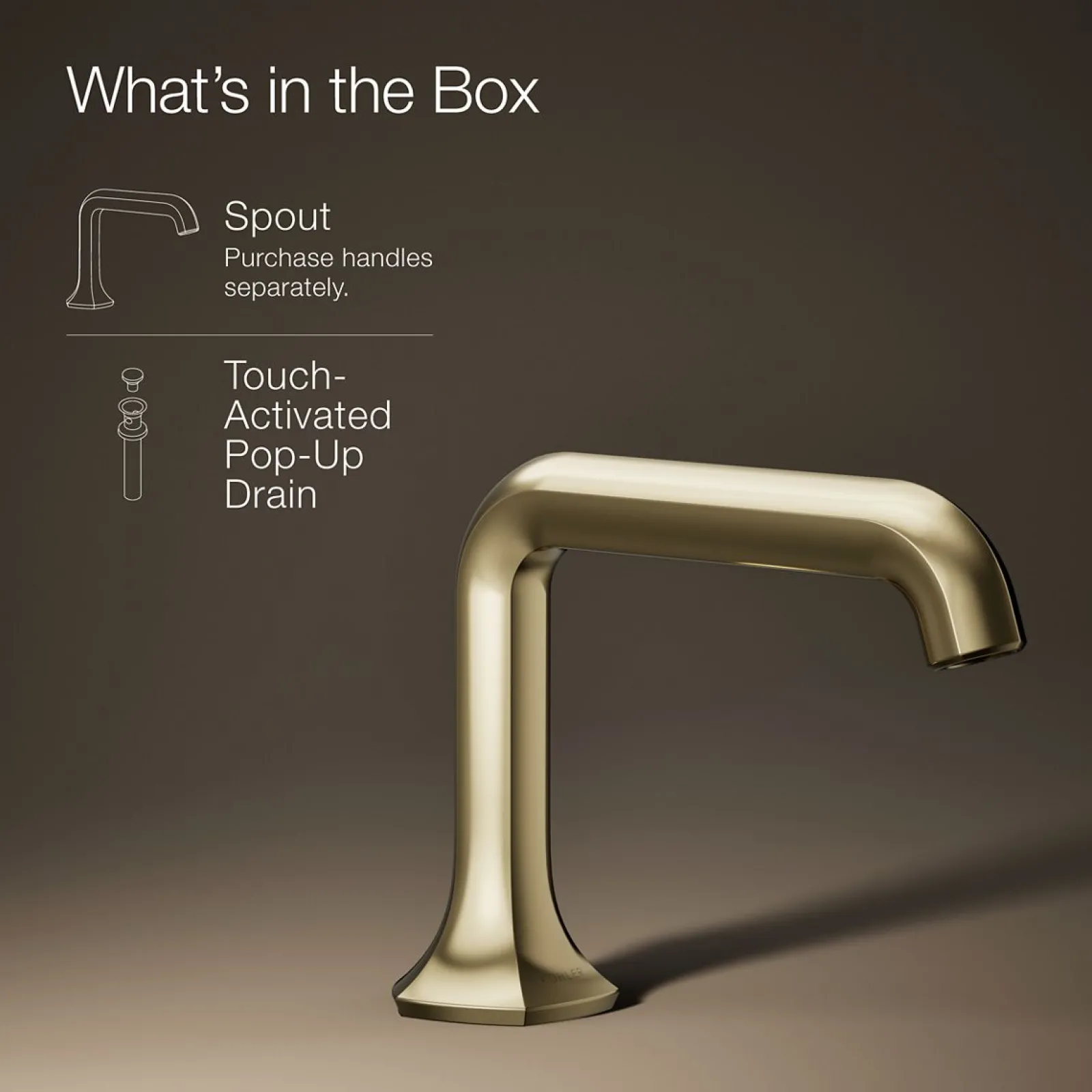 Bathroom sink faucet spout with Straight design, 1.2 gpm^Kohler Discount
