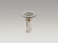Brass sink drain and strainer with tailpiece for 3-1/2