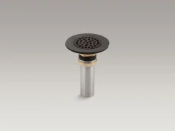 Brass sink drain and strainer with tailpiece for 3-1/2
