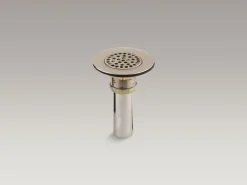 Brass sink drain and strainer with tailpiece for 3-1/2