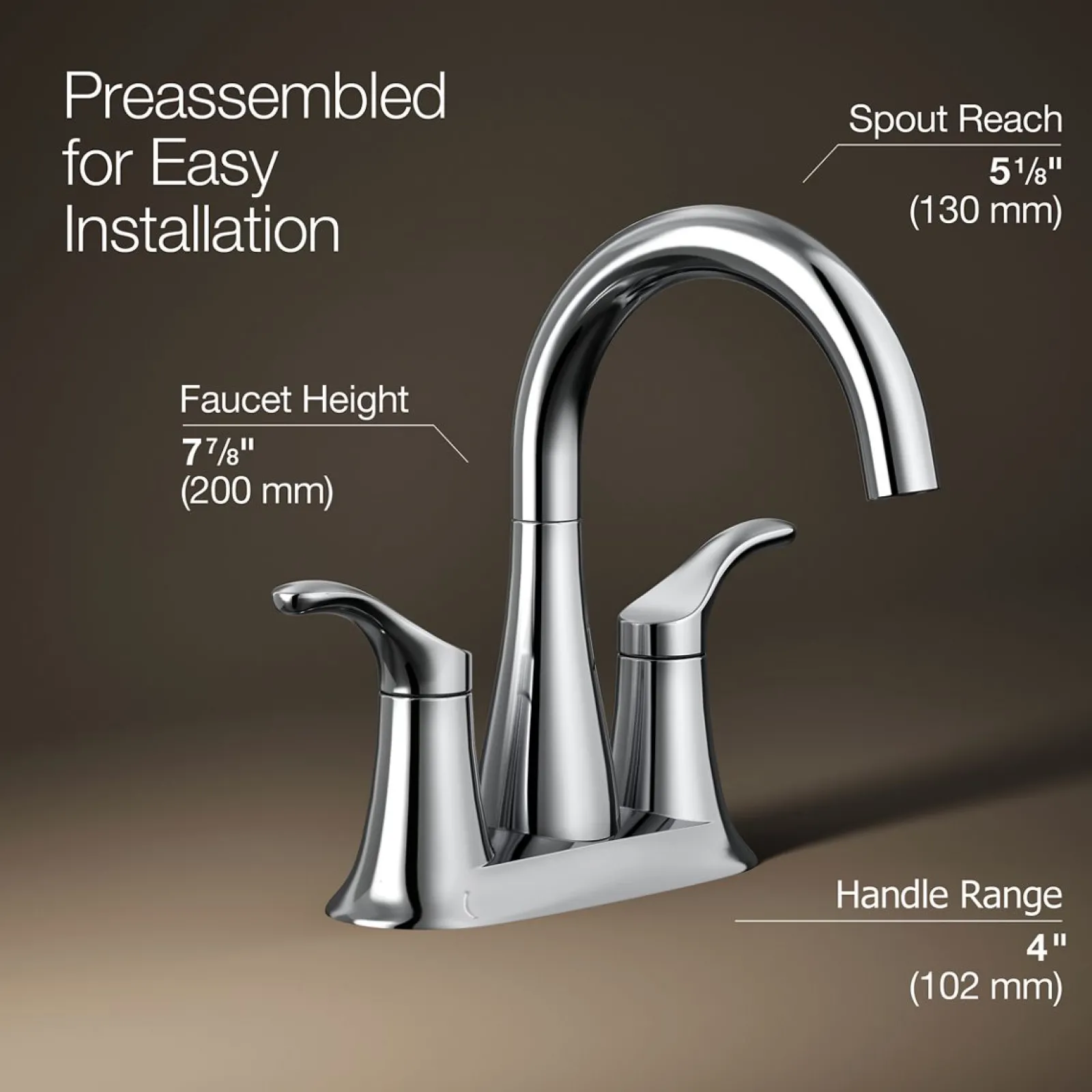 Centerset bathroom sink faucet, 0.5 gpm^Kohler Sale