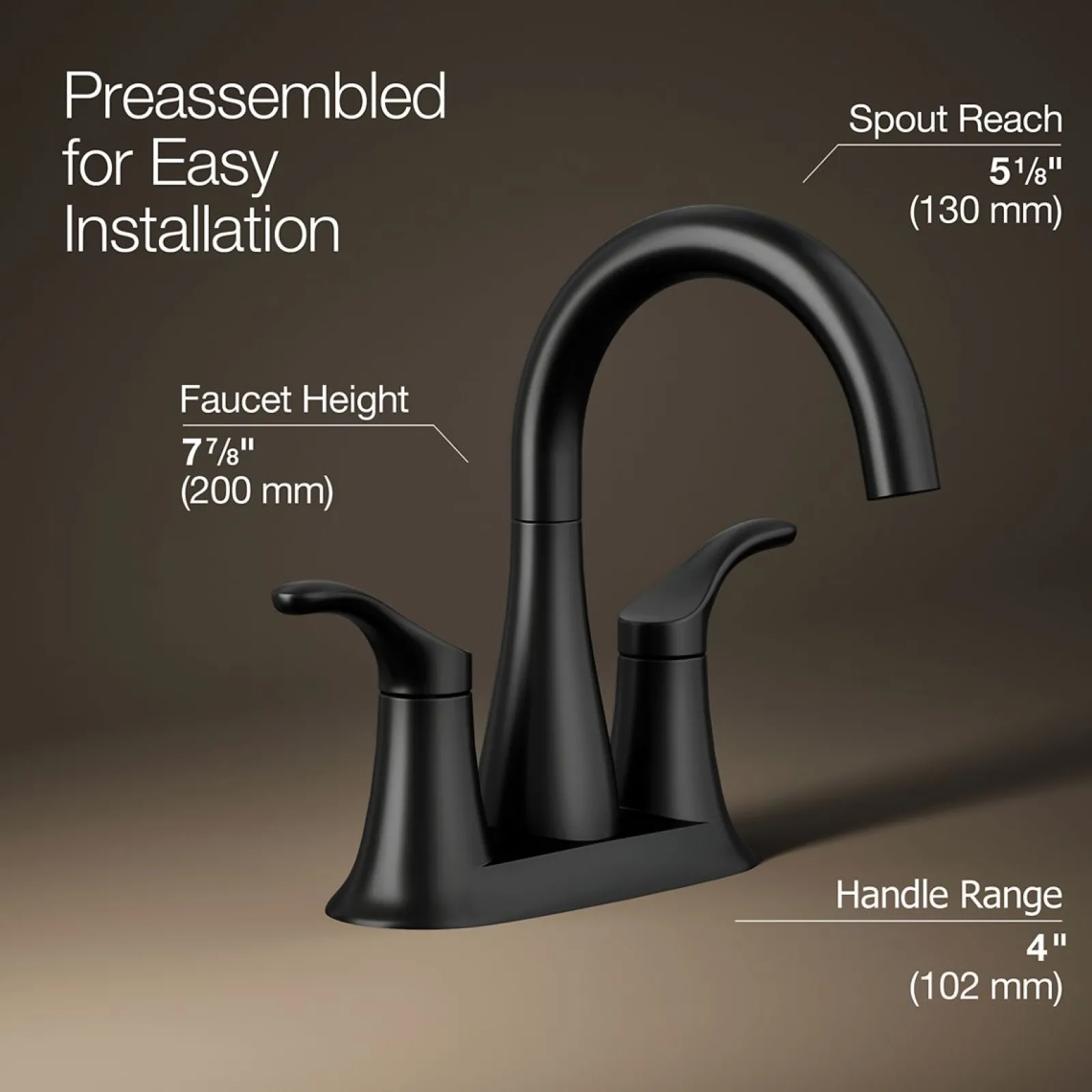 Centerset bathroom sink faucet, 0.5 gpm^Kohler Sale
