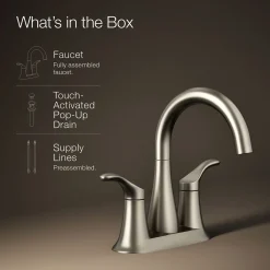 Centerset bathroom sink faucet, 1.2 gpm^Kohler New