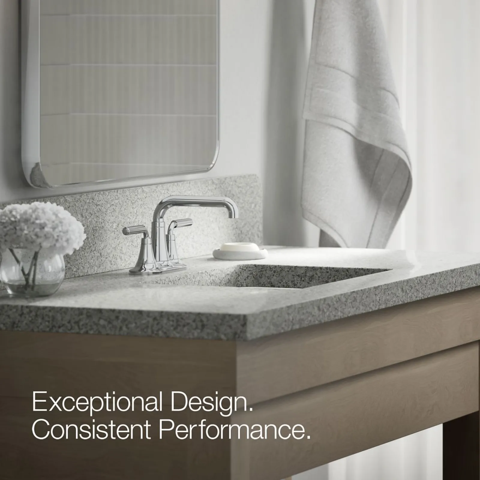 Centerset bathroom sink faucet, 0.5 gpm^Kohler New