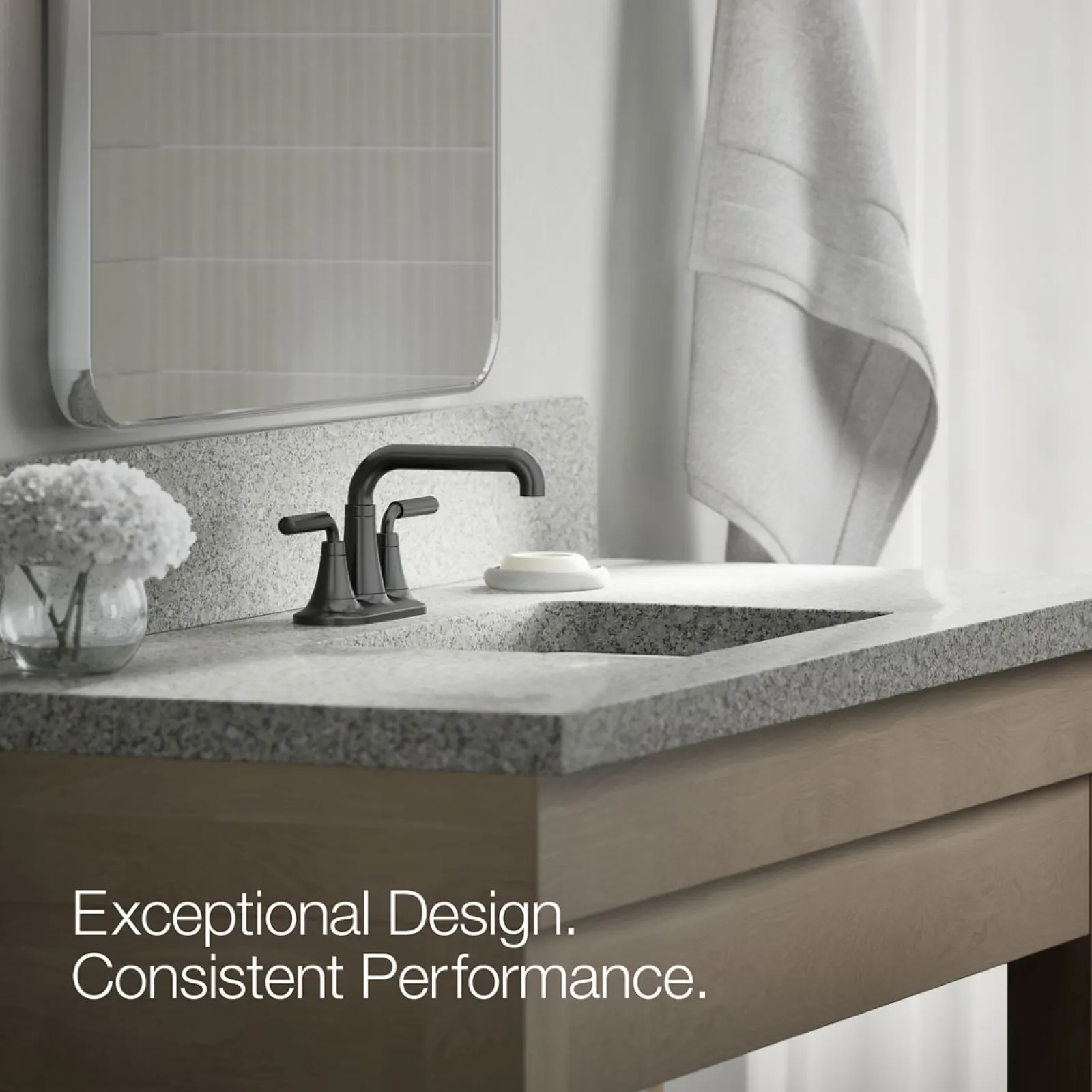 Centerset bathroom sink faucet, 0.5 gpm^Kohler New