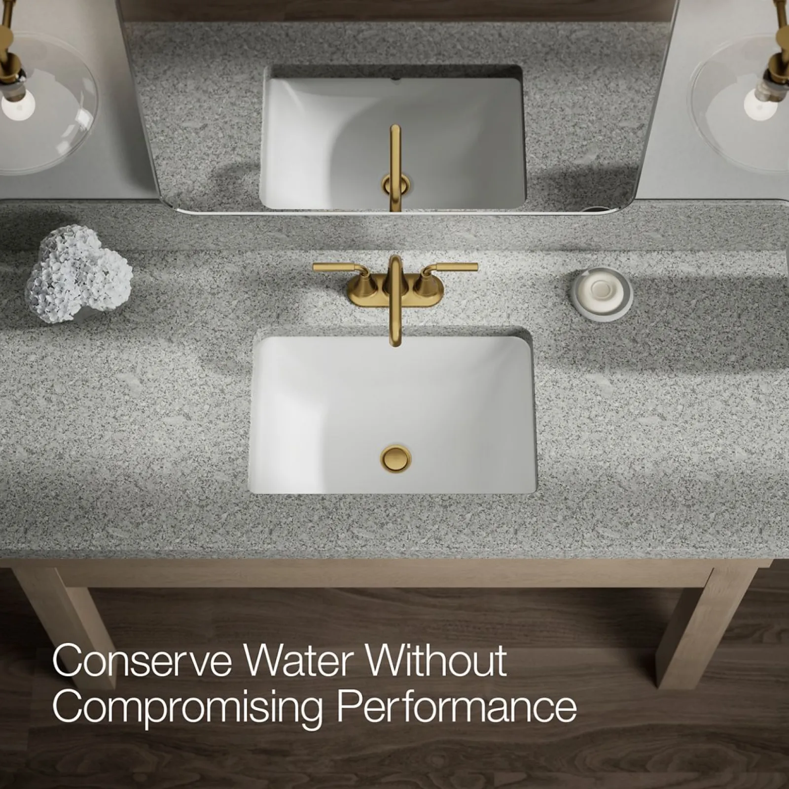 Centerset bathroom sink faucet, 0.5 gpm^Kohler New