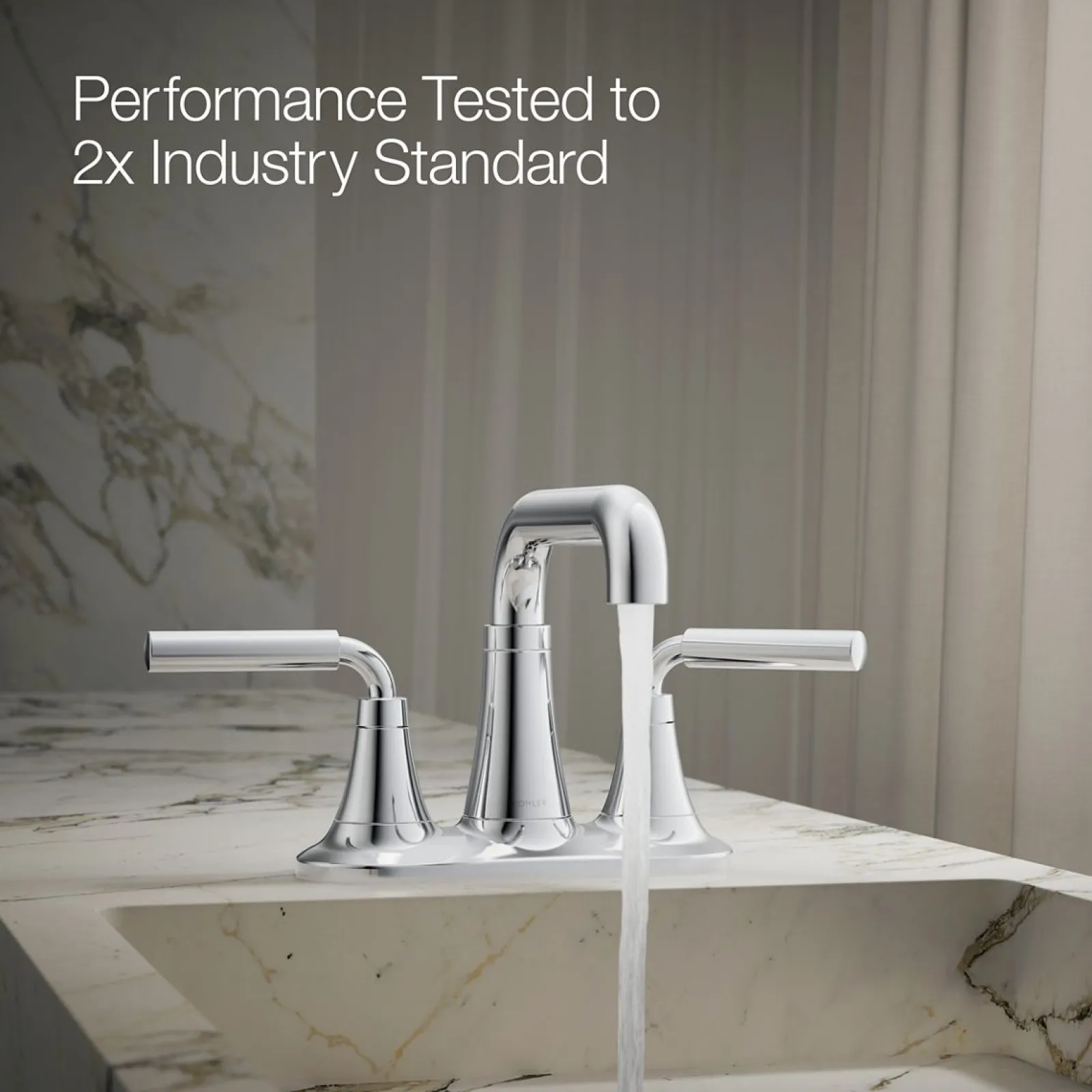 Centerset bathroom sink faucet, 0.5 gpm^Kohler New