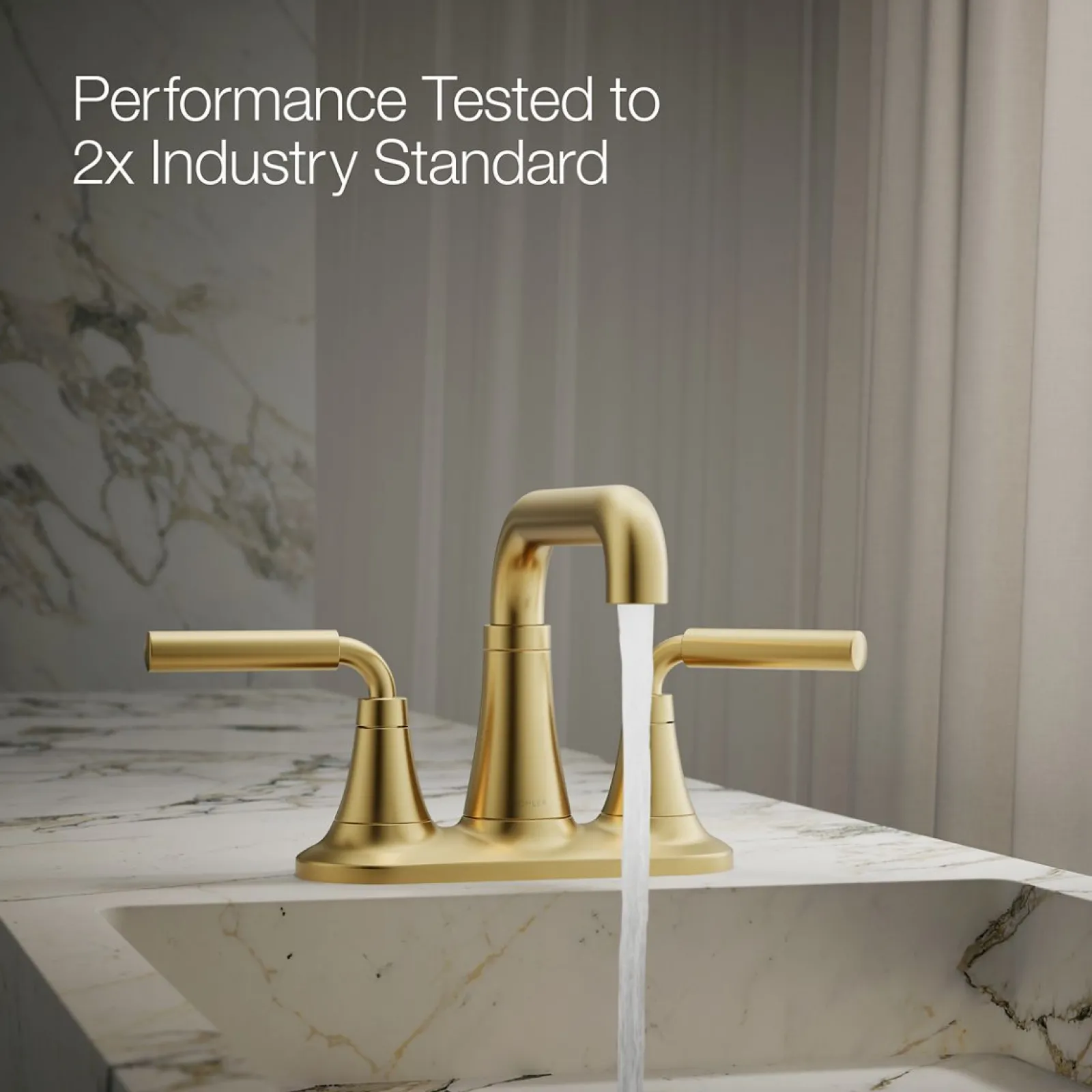 Centerset bathroom sink faucet, 0.5 gpm^Kohler New
