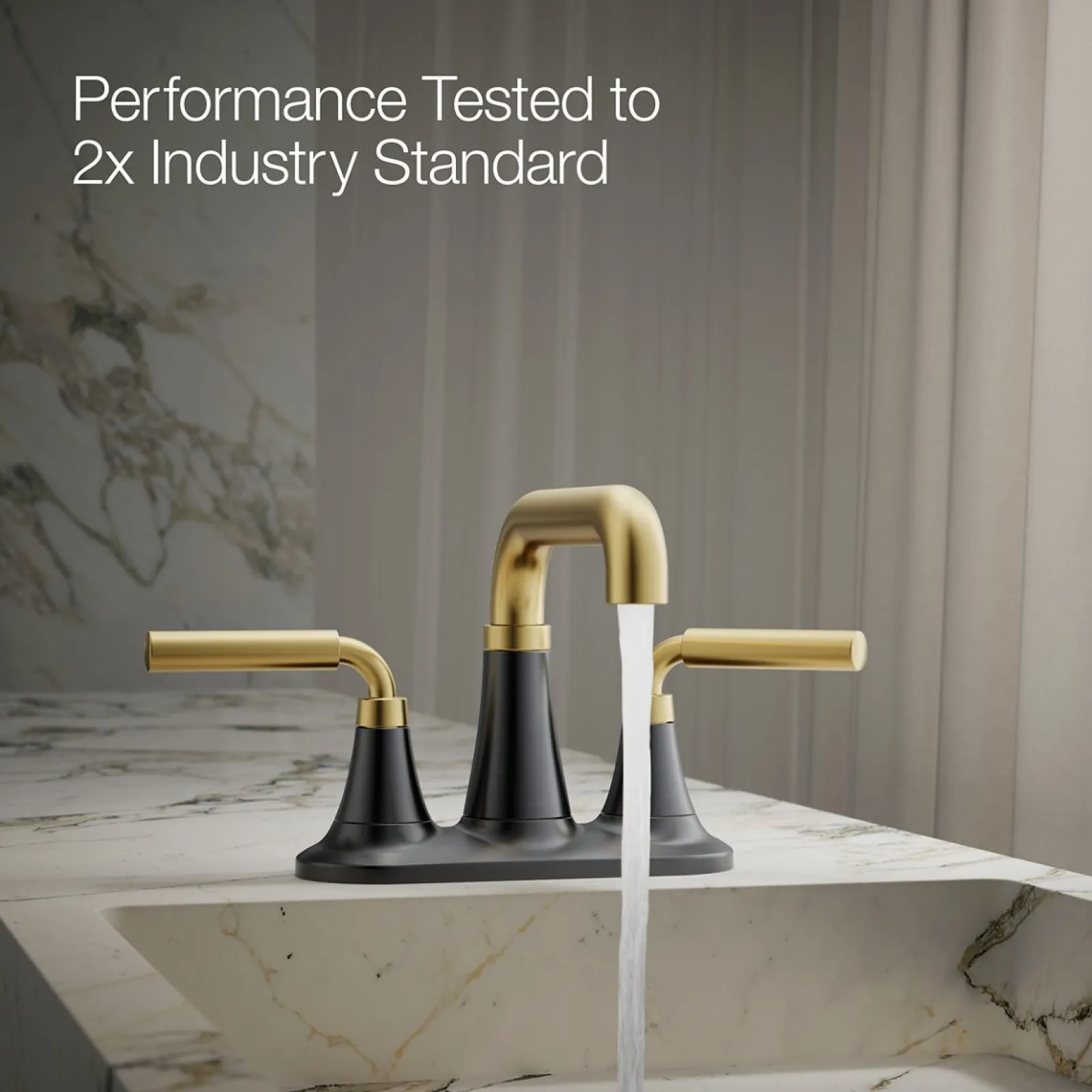 Centerset bathroom sink faucet, 0.5 gpm^Kohler New