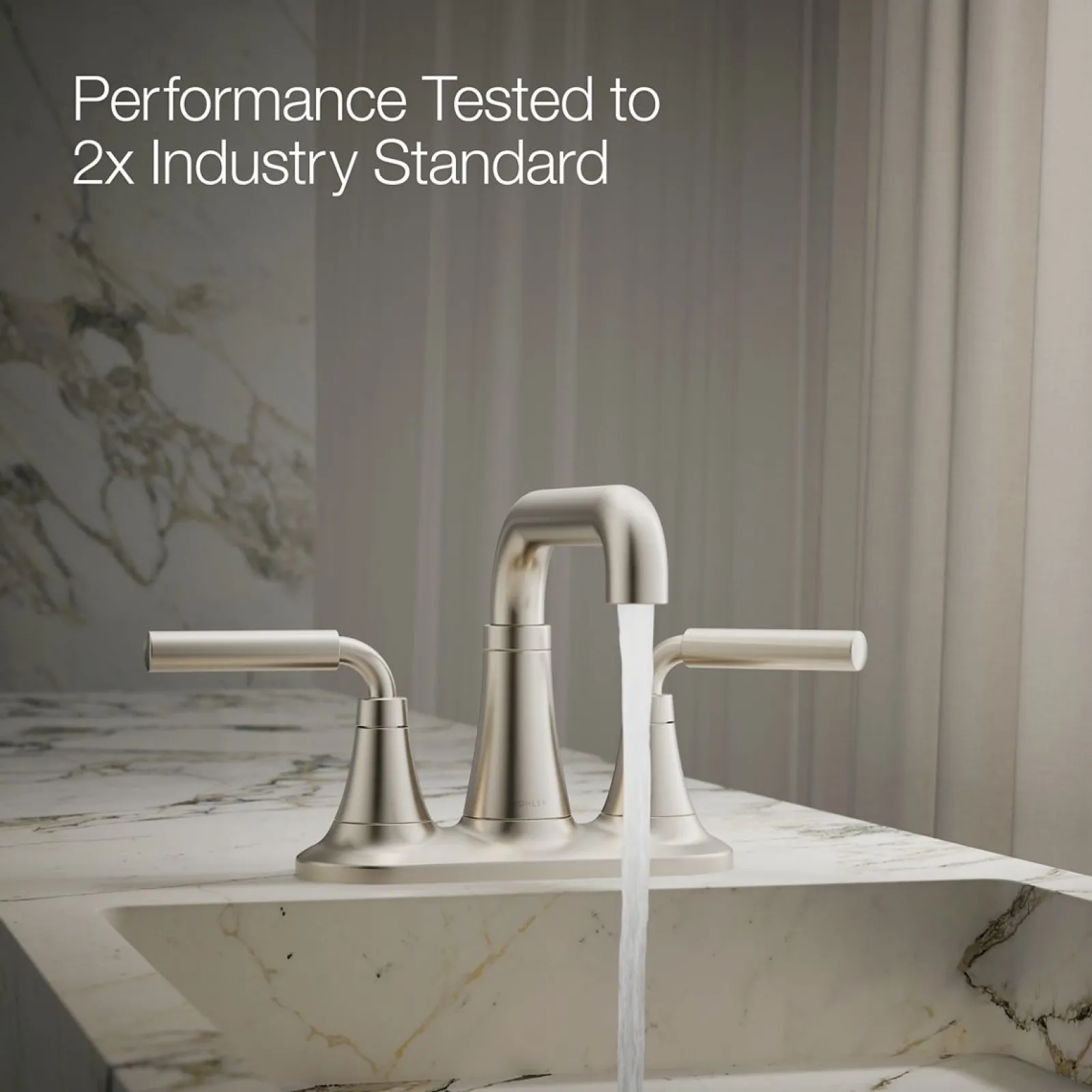 Centerset bathroom sink faucet, 0.5 gpm^Kohler New