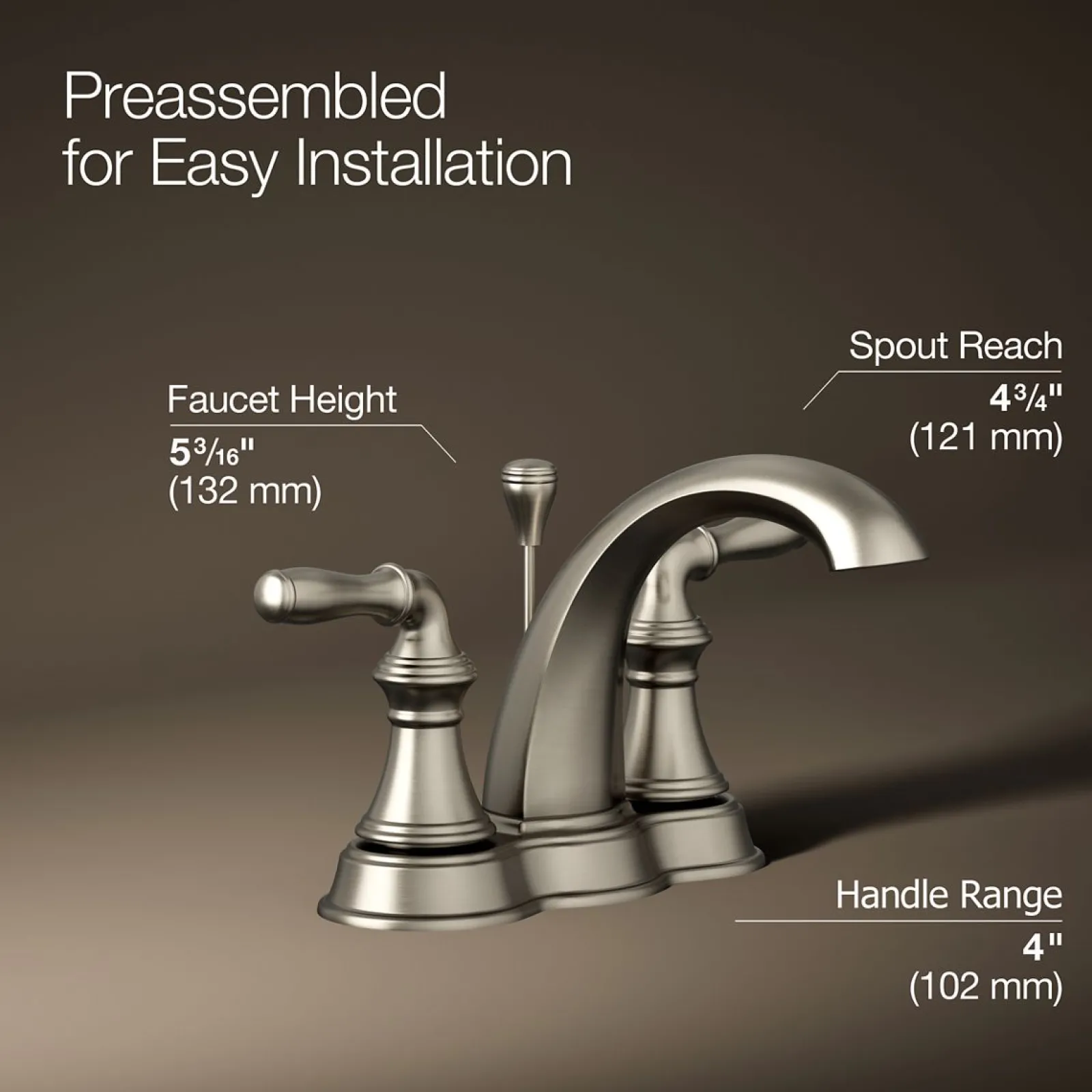 Centerset bathroom sink faucet, 1.2 gpm^Kohler Discount