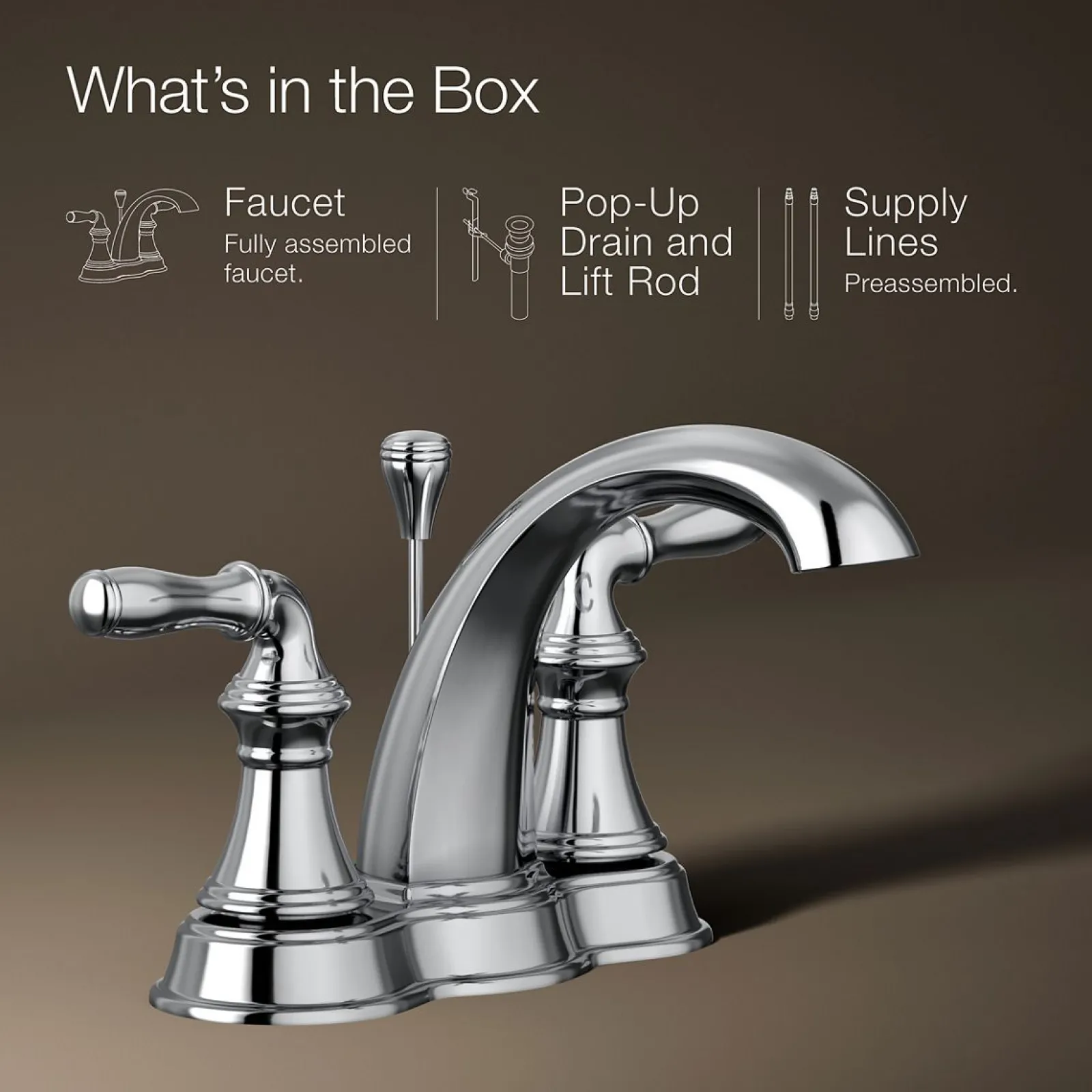 Centerset bathroom sink faucet, 1.2 gpm^Kohler Discount