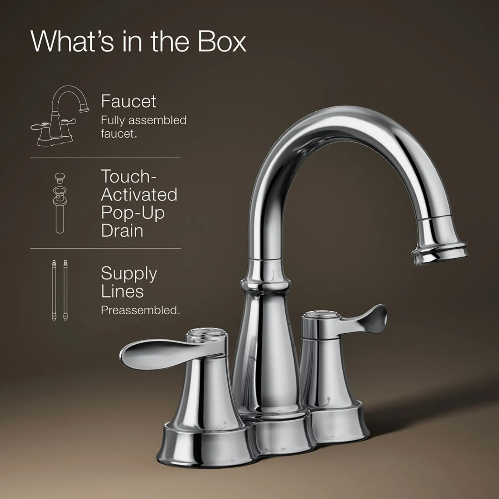 Centerset bathroom sink faucet, 1.2 gpm^Kohler Best